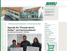 Tablet Screenshot of breu-buerotechnik.de